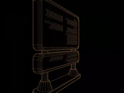 Low Poly Digital Billboard 3D model order