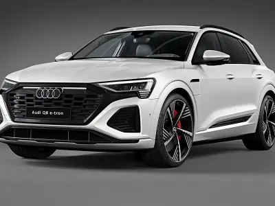 2024 Audi Q8 e-tron quattro Regular mirror 3D model