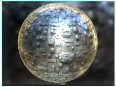 PBR Sci-Fi Seamless Realistic Material SBSAR 4k Texture 020 Texture