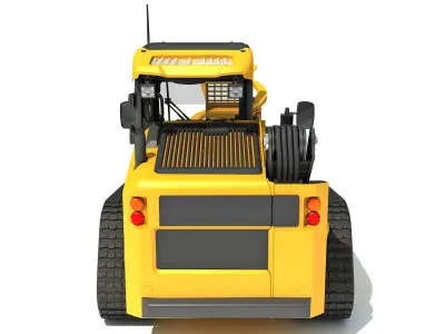 Skid Steer Tree Cutter 3D model