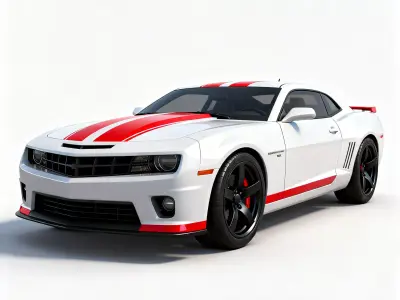 Modern Sport Muscle Car 3D Model V01 Low-poly 3D model