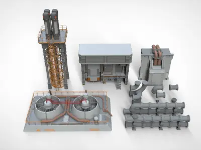 sci fi props 2 3D model