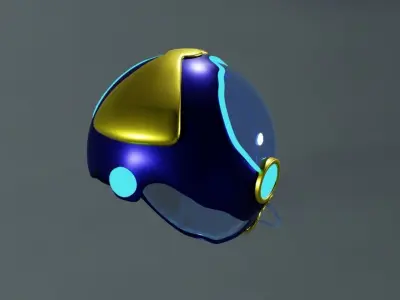 Sci-Fi Helmet 3D model buy