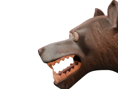dog charecter 3D model