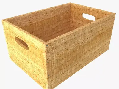 Wooden Box 3D model purchase