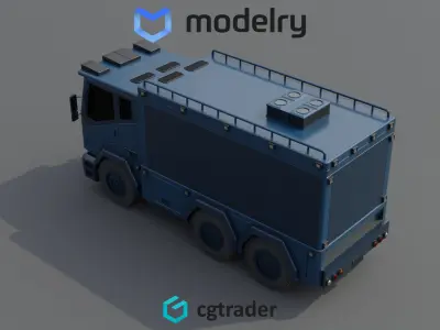 Utility Truck 3D model by OK3D