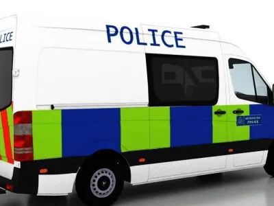 Mercedes Benz Sprinter L2H2 2009 England Police EU 3D model