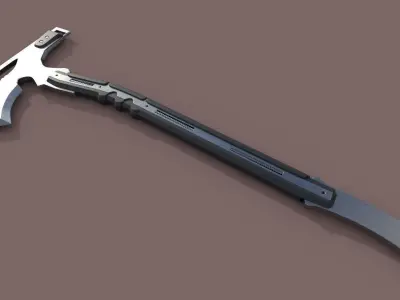 Modern Combat Axe Low-poly 3D model