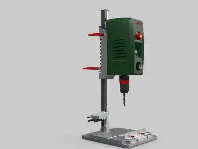 Table Hand Press Drill 3D model