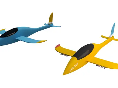 Game Model Aircraft Low-poly 3D model purchase