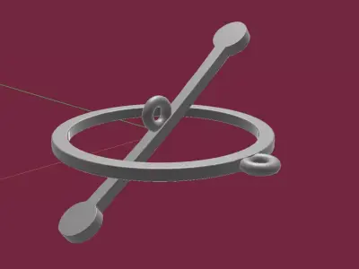 Fasten parts for bracelet or pendant  3D print model