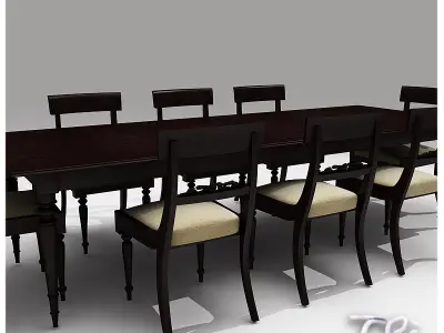 CLASSIC DINER TABLE 3D model