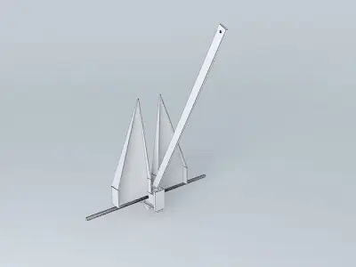 Danforth anchor 32 kg 3D model