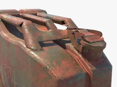 Jerrycan Old Low-poly 3D model