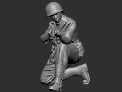 USA Soldier ww2 3D print model purchase