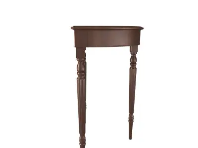 furniture 8 Antique Demilune Table 2 3D model