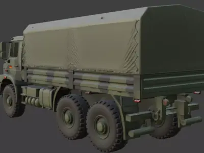 Military Truck 3D Model 3D model