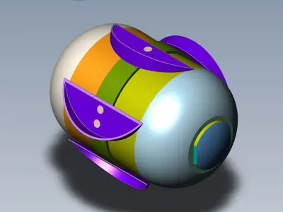 AO OAB 2 5 PTof USSR and  Russian Submunition cluster avia bomb  3D model