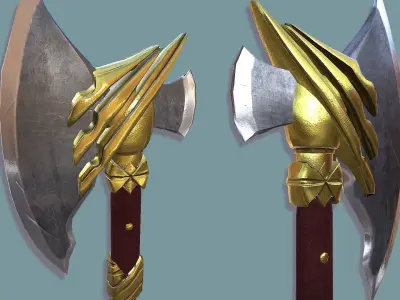Hand Axe Free low-poly 3D model