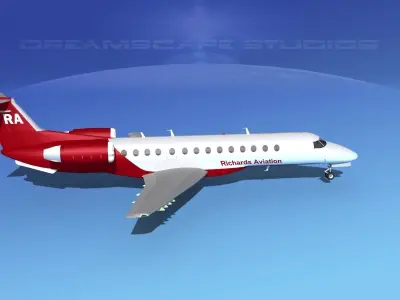 Embraer ERJ-135 Richards Aviation 3D model