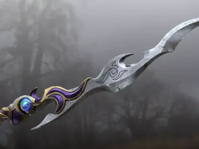 Fantasy Hero Sword 3D model