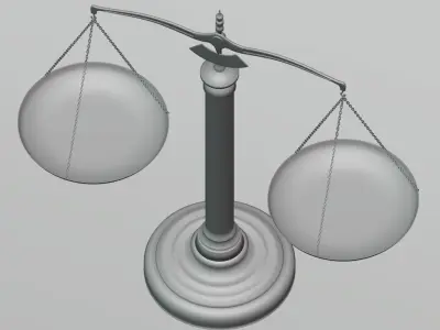 Scales with plates 3D model