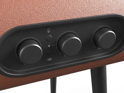 Floor Speaker Table Hybrid Brown 3D model