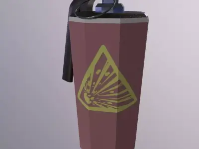 Bomb Game Ready - Low Poly 3d Model Low-poly 3D model