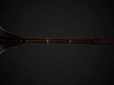 Forthright - Inquisitor Mace Low-poly 3D model