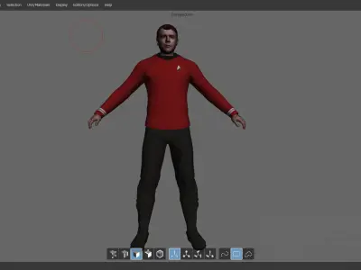 STAR TREK SCOTTY 3D MODEL Free 3D model