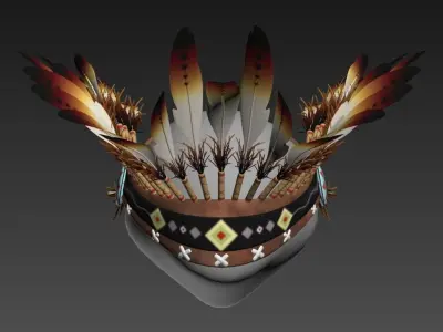 Indian Hat 3D model