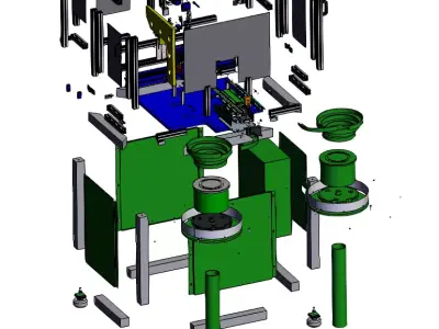 Fully Automatic Feeding Insert Machine  3D model