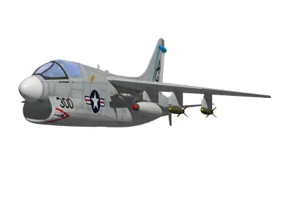 A-7 Corsair II 3D model