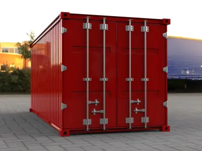 Shipping Container industry container BOX 3D Model 3D model