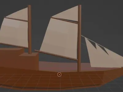 Phinisi Ship 3D model