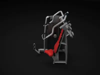 Chest Incline Machine 3D model