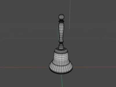Holiday Bronze Captains Bell 3D model