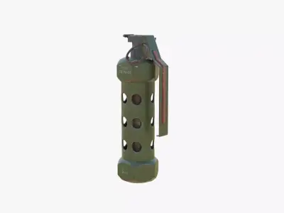M84 Stun Grenade Low-poly 3D model get