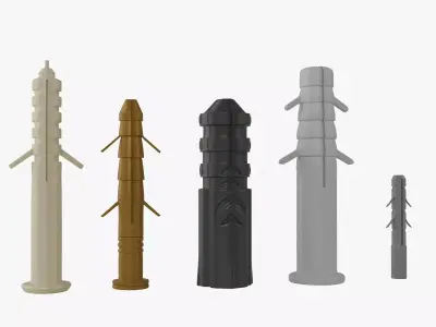 Plastic Plug Pack 3D model