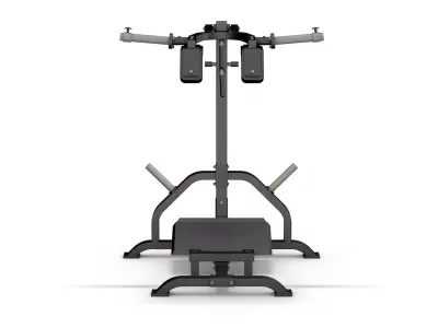 Leverage squat and calf raise machine 3D model