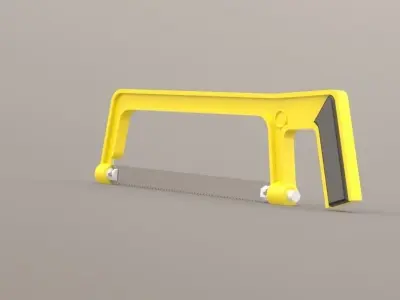 Hacksaw tool with handle Free 3D model