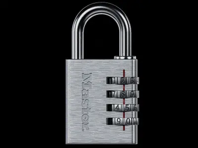 Padlock Low-poly 3D model purchase