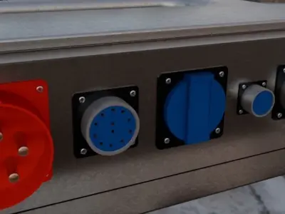 Panel for scaffolding and construction 3D model
