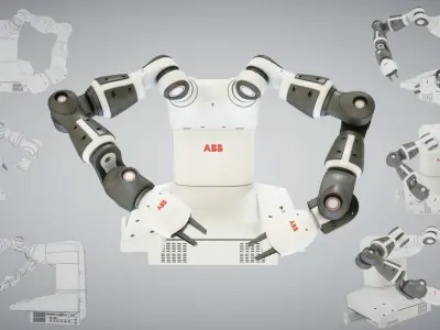 Robot Yumi Low-poly 3D model