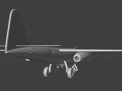 Ar 234 Free low-poly 3D model