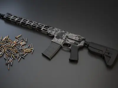 MK 116 Rifle 3D model