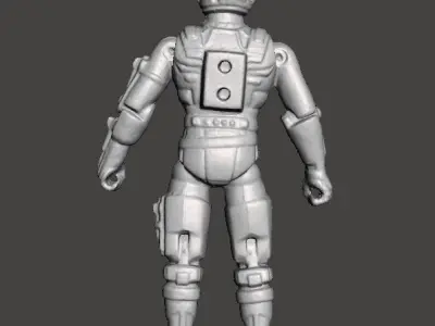 CAPTAIN POWER MAJOR HAWK MASTERSON 1986 TOY 4 INCH FIGURE 3D print model