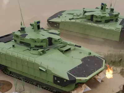 Infantry fighting vehicle Puma 2 Poisonous IFV 3D model