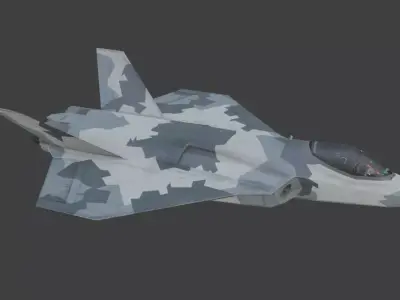 fa38 airplane Low-poly 3D model