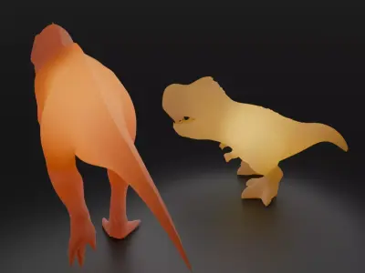 Indirect Lighting for Tyrannosaurus 3D model